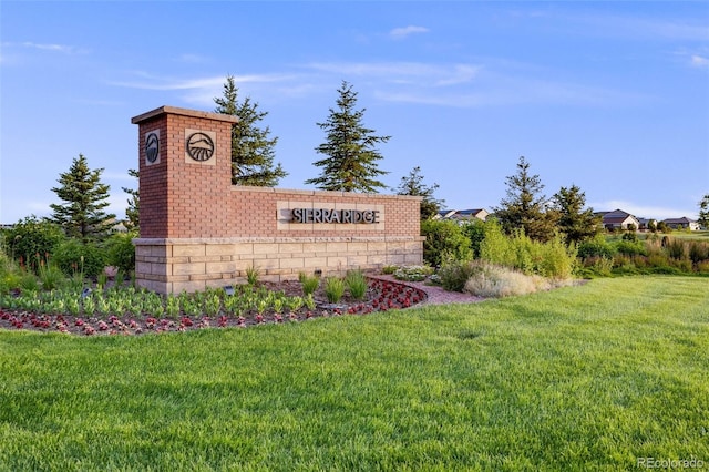 10387 Harrisburg St, Parker, CO 80134 - community sign featuring a lawn
