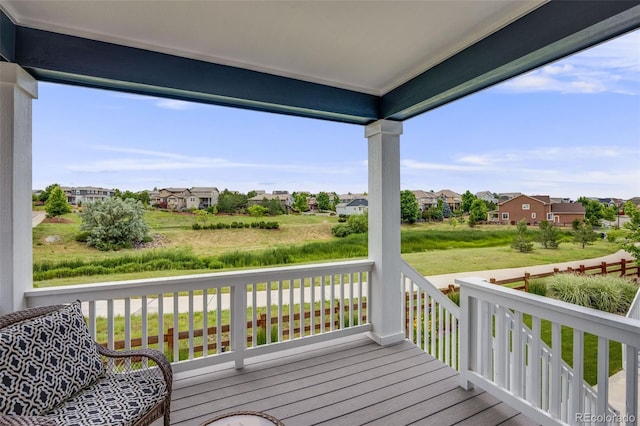 10387 Harrisburg St, Parker, CO 80134 - wooden terrace featuring a residential view