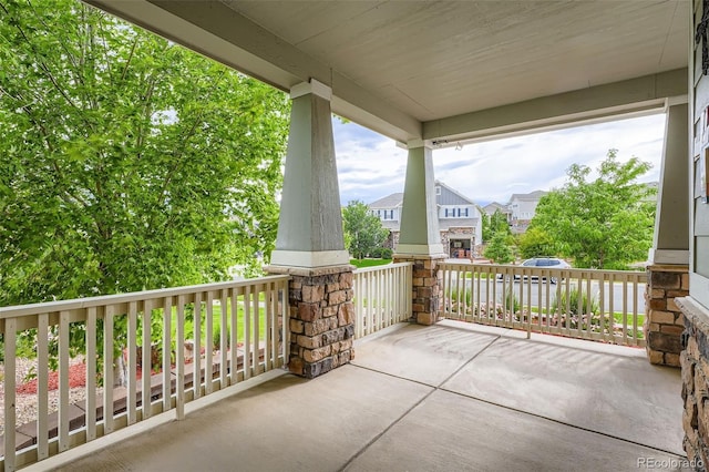 23503 E Minnow Dr, Aurora, CO 80016 - covered porch with a residential view