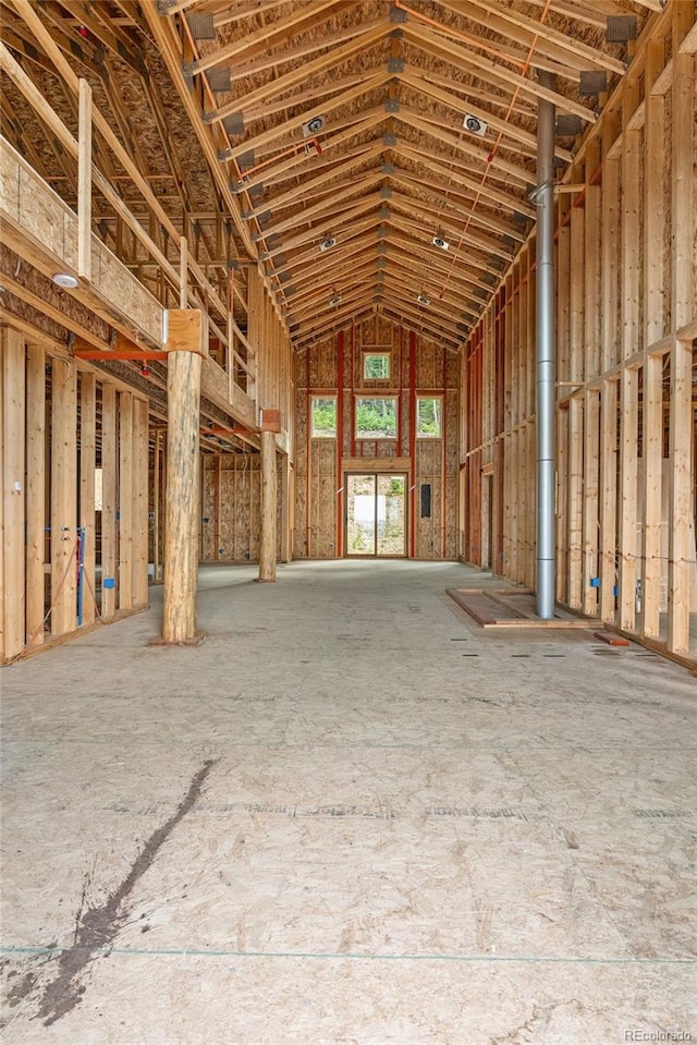 miscellaneous room with a high ceiling