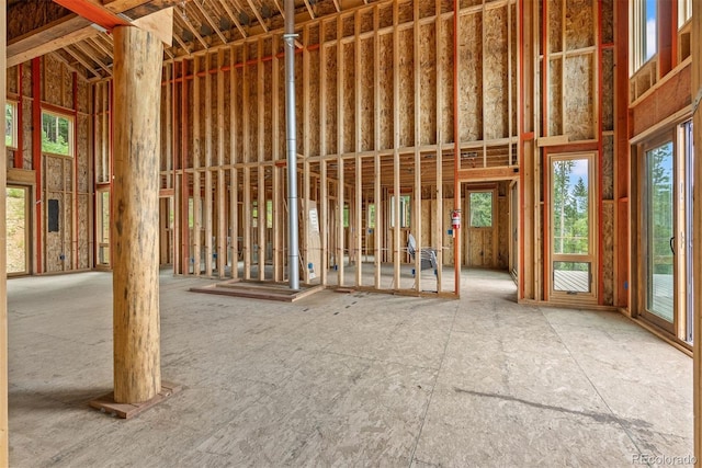 miscellaneous room featuring a high ceiling