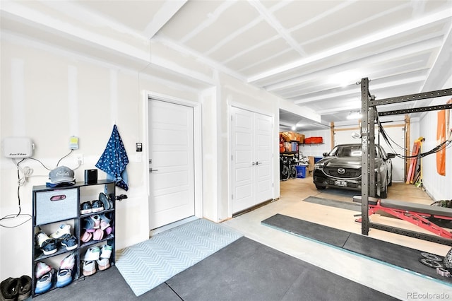 5387 Pierson Ct, Wheat Ridge, CO 80033 - exercise room featuring a garage