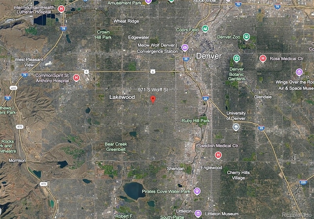 971 S Wolff St, Denver, CO 80219 - map of property location