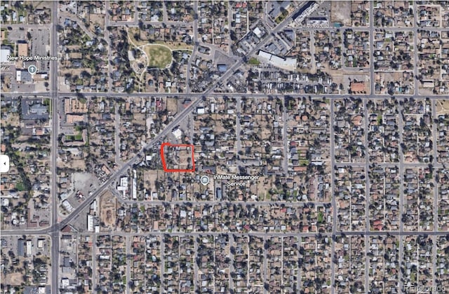 971 S Wolff St, Denver, CO 80219 - aerial overview of property's location
