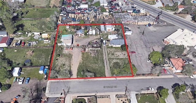 971 S Wolff St, Denver, CO 80219 - map / location featuring property parcel outlined