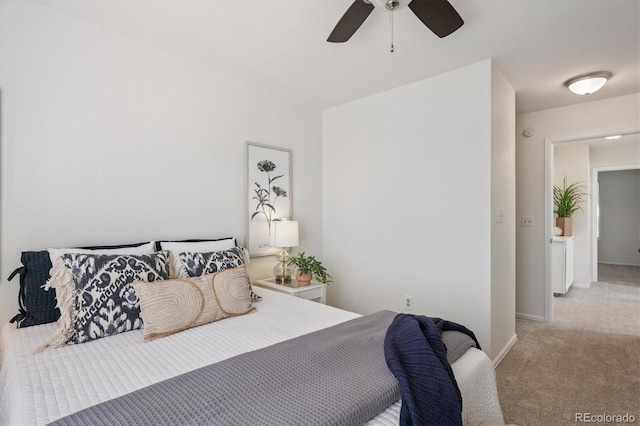 9194 Hickory Cir, Highlands Ranch, CO 80126 - bedroom featuring carpet flooring and a ceiling fan