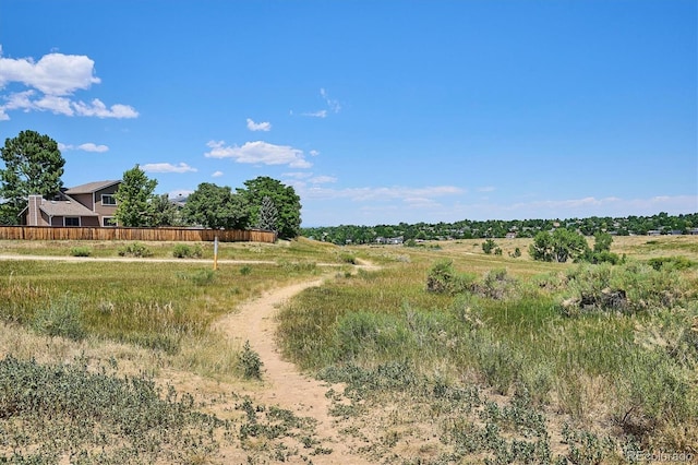 9194 Hickory Cir, Highlands Ranch, CO 80126 - view of yard featuring a view of countryside