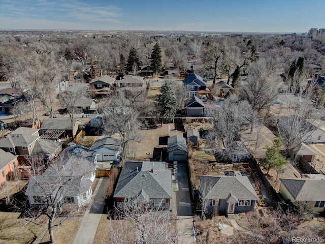 birds eye view of property