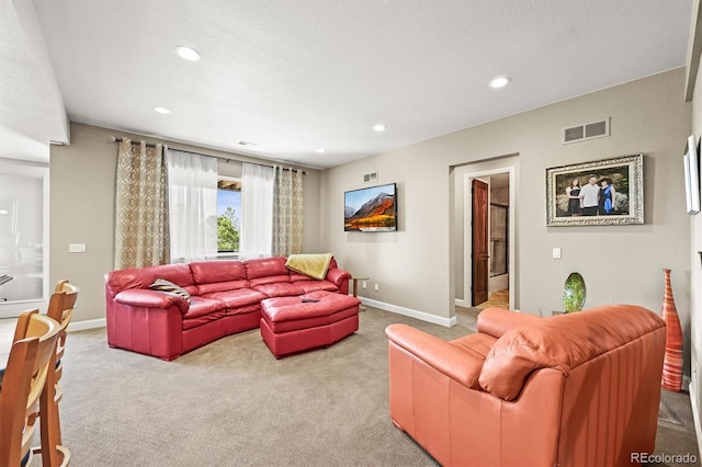 7367 S Tempe Ct, Aurora, CO 80016 - living area featuring carpet floors and recessed lighting