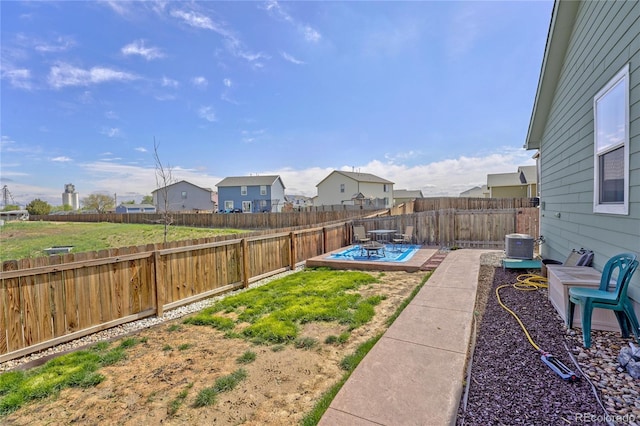 47349 Lily Ave, Bennett, CO 80102 - fenced backyard featuring a residential view and cooling unit