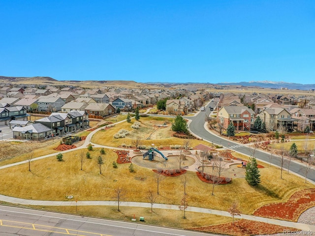 birds eye view of property featuring a residential view