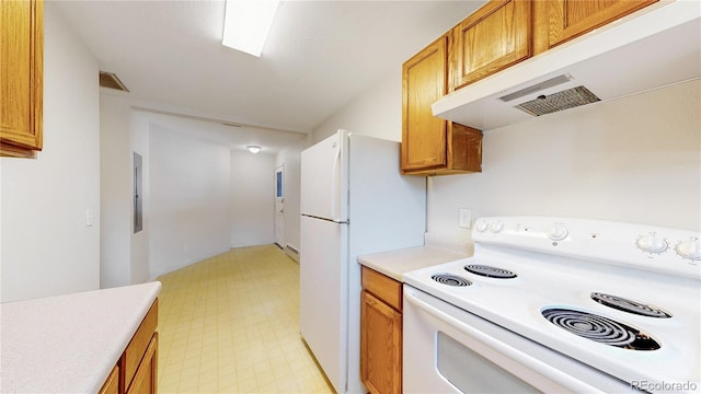 kitchen with white appliances