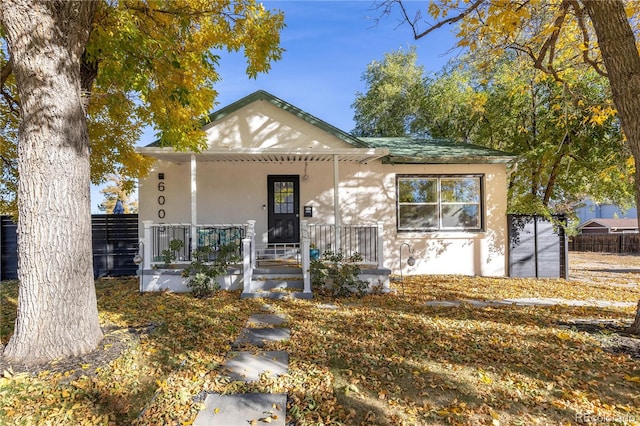 bungalow-style home featuring a porch