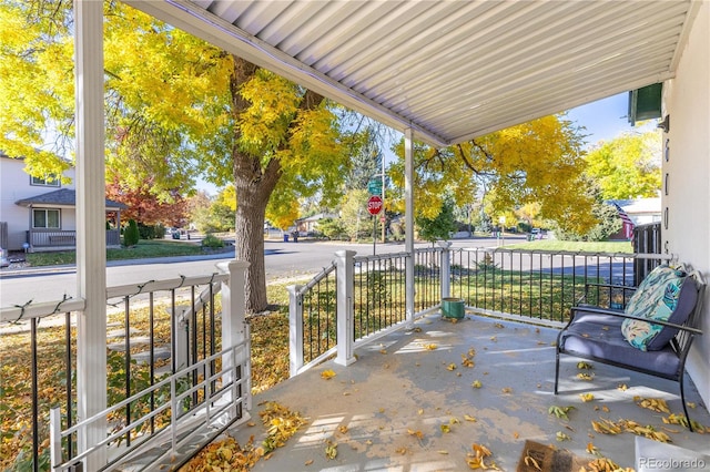 view of patio / terrace with covered porch