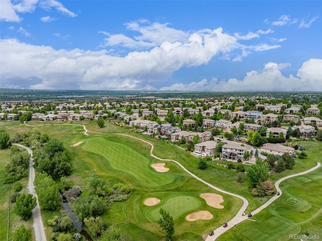 8993 Stonecrest Way, Highlands Ranch, CO 80129 - aerial perspective of suburban area with a golf course