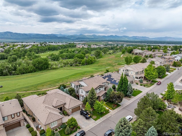 8993 Stonecrest Way, Highlands Ranch, CO 80129 - aerial perspective of suburban area featuring mountains