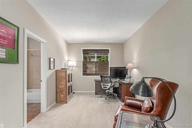 8993 Stonecrest Way, Highlands Ranch, CO 80129 - office area with carpet flooring and baseboards