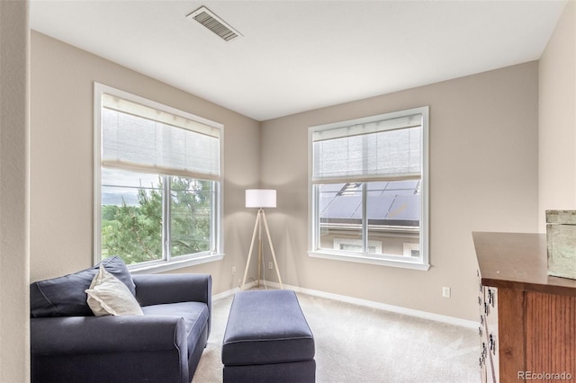 8993 Stonecrest Way, Highlands Ranch, CO 80129 - living area featuring baseboards, carpet flooring, and healthy amount of natural light