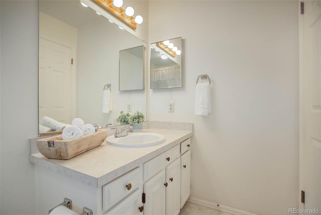 bathroom with vanity