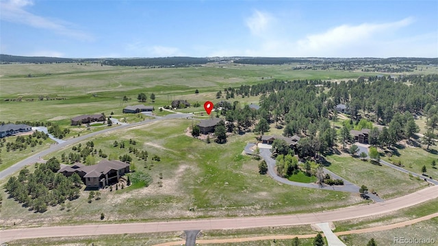 19336 Queens Crescent Way, Monument, CO 80132 - aerial view of property and surrounding area featuring rural landscape