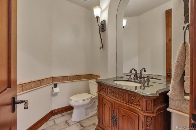 19336 Queens Crescent Way, Monument, CO 80132 - half bathroom featuring toilet and vanity