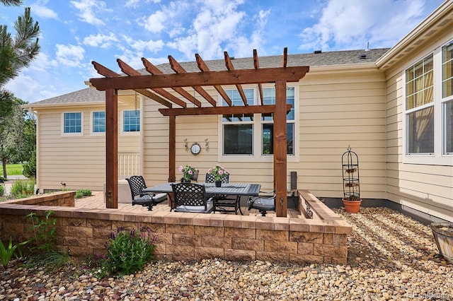 5603 Van Bibber Ct, Golden, CO 80403 - view of patio / terrace featuring a pergola