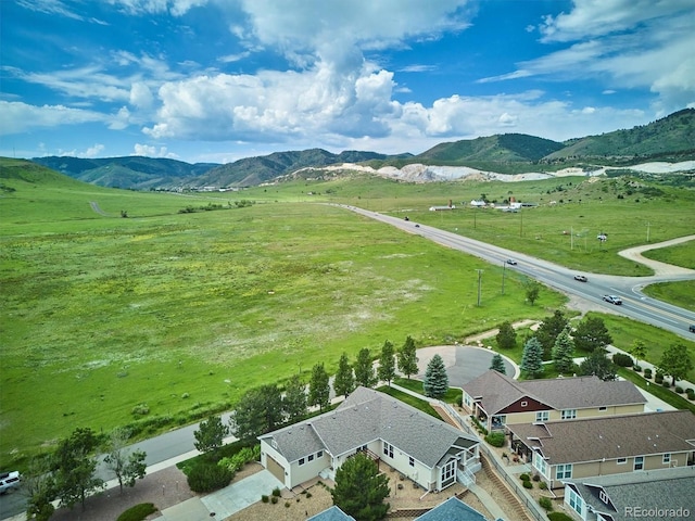 5603 Van Bibber Ct, Golden, CO 80403 - aerial view of sparsely populated area with a mountain backdrop