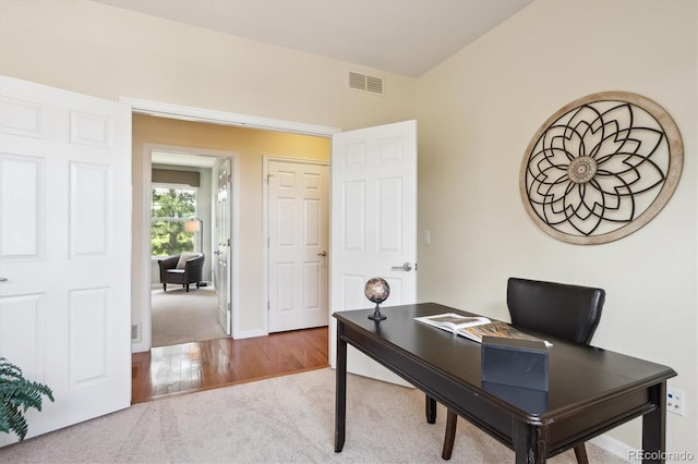 5603 Van Bibber Ct, Golden, CO 80403 - office area with carpet and wood finished floors