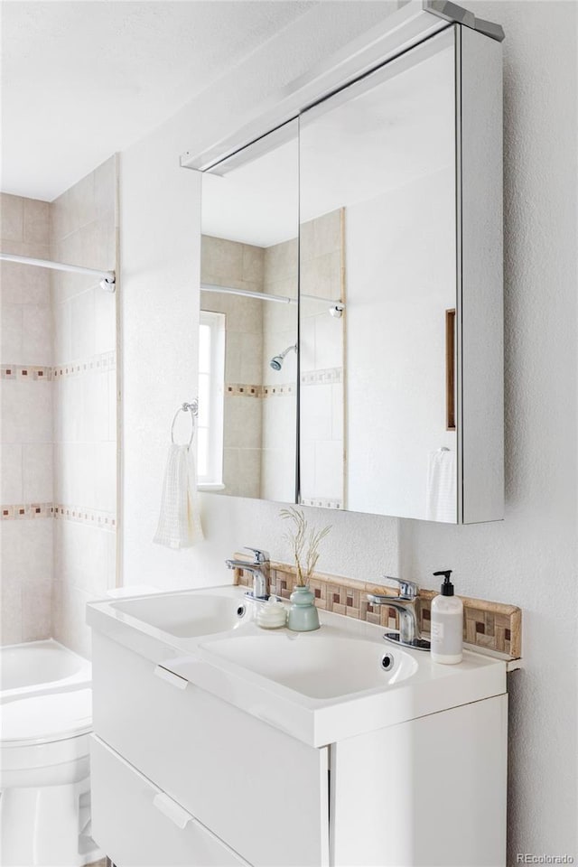 2895 S Sherman St, Englewood, CO 80113 - full bath with vanity and  shower combination