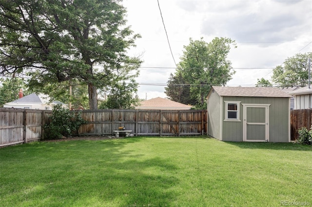 2895 S Sherman St, Englewood, CO 80113 - fenced backyard featuring a storage shed