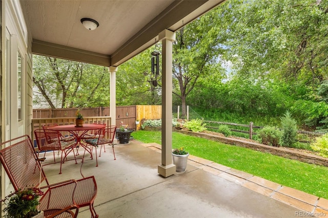1831 Ashford Cir, Longmont, CO 80504 - fenced backyard featuring outdoor dining area and a patio area