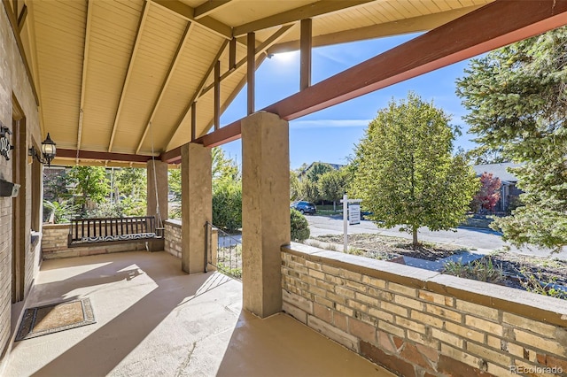 view of patio / terrace featuring a porch