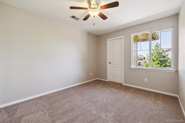 10480 Truckee St Unit B, Commerce City, CO 80022 - carpeted empty room featuring baseboards and a ceiling fan
