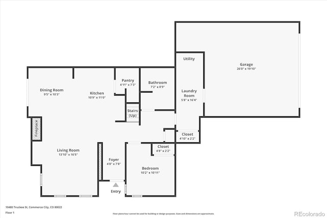 10480 Truckee St Unit B, Commerce City, CO 80022 - view of property floor plan