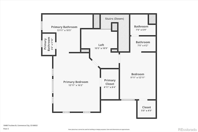 10480 Truckee St Unit B, Commerce City, CO 80022 - view of home floor plan