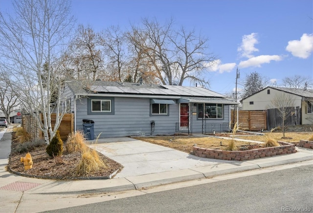 view of ranch-style house