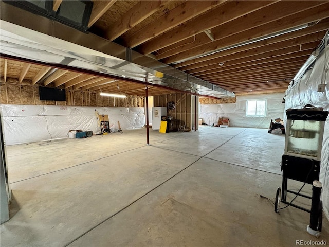 view of basement