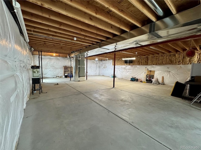 view of below grade area