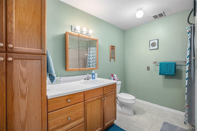 309 E Highline Cir Unit 102, Centennial, CO 80122 - full bathroom with vanity, tile patterned floors, and a shower with shower curtain