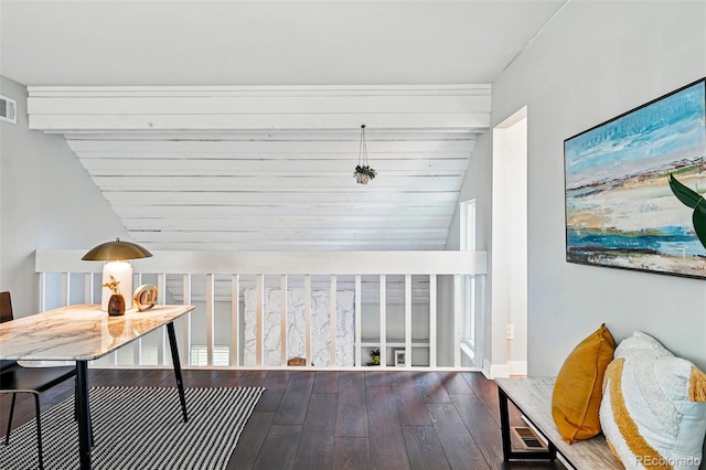 interior space with lofted ceiling