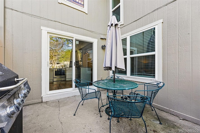 view of patio / terrace with area for grilling