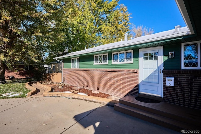 view of home's exterior featuring a patio area