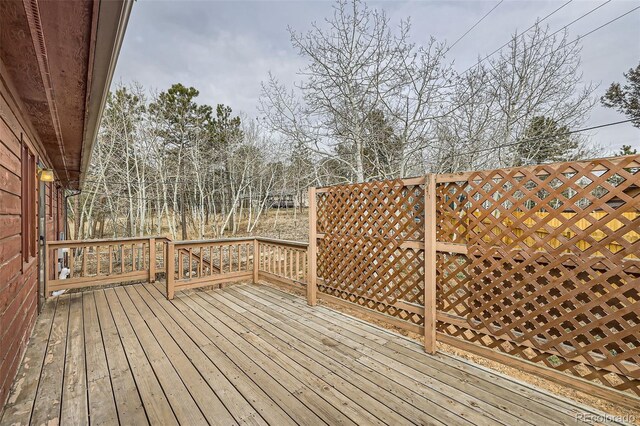 view of deck