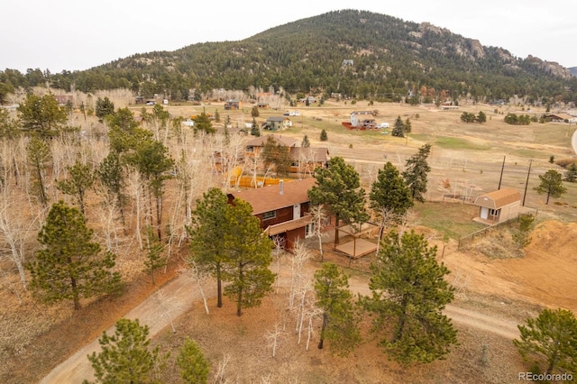 property view of mountains with a rural view