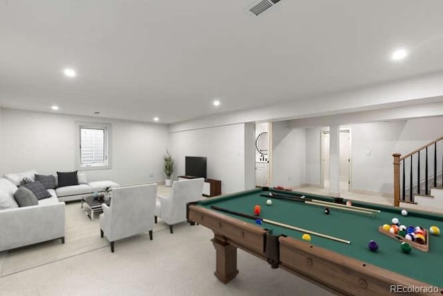 4 Doral Ln, Littleton, CO 80123 - game room featuring recessed lighting, pool table, and carpet flooring