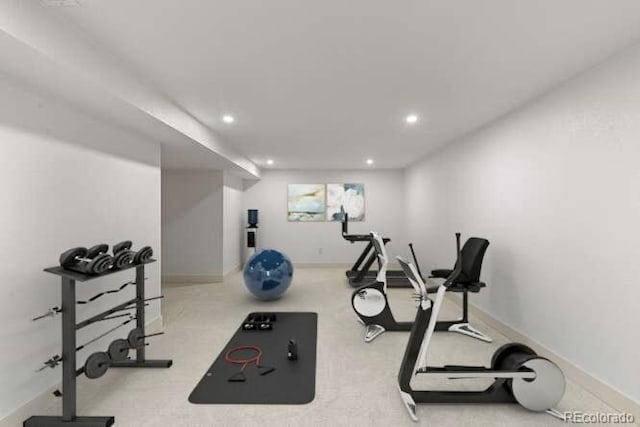 4 Doral Ln, Littleton, CO 80123 - workout area with recessed lighting and baseboards