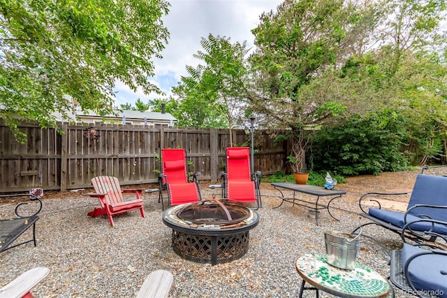 18206 E Loyola Dr, Aurora, CO 80013 - view of patio with a fire pit