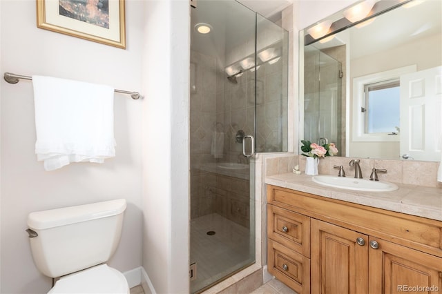1425 Autumnwood Ln, Evergreen, CO 80439 - bathroom featuring vanity and a shower stall