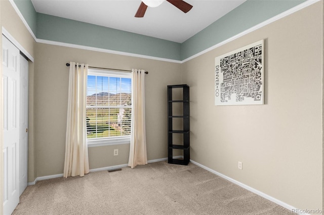 8864 S Field Ct, Littleton, CO 80128 - carpeted empty room with ceiling fan and baseboards