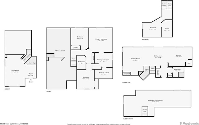 8864 S Field Ct, Littleton, CO 80128 - home floor plan